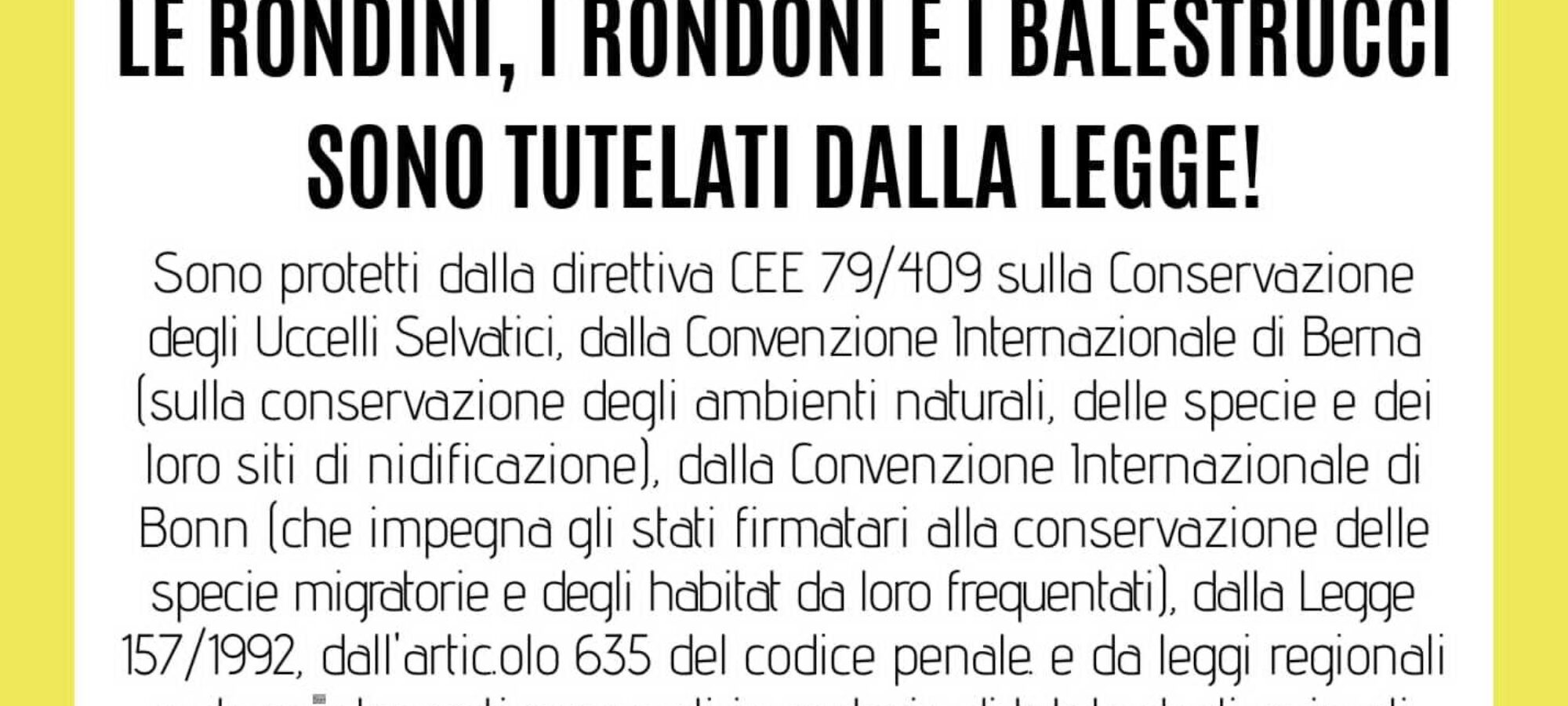 Distruggere nidi è reato LAC Lega Abolizione Caccia
