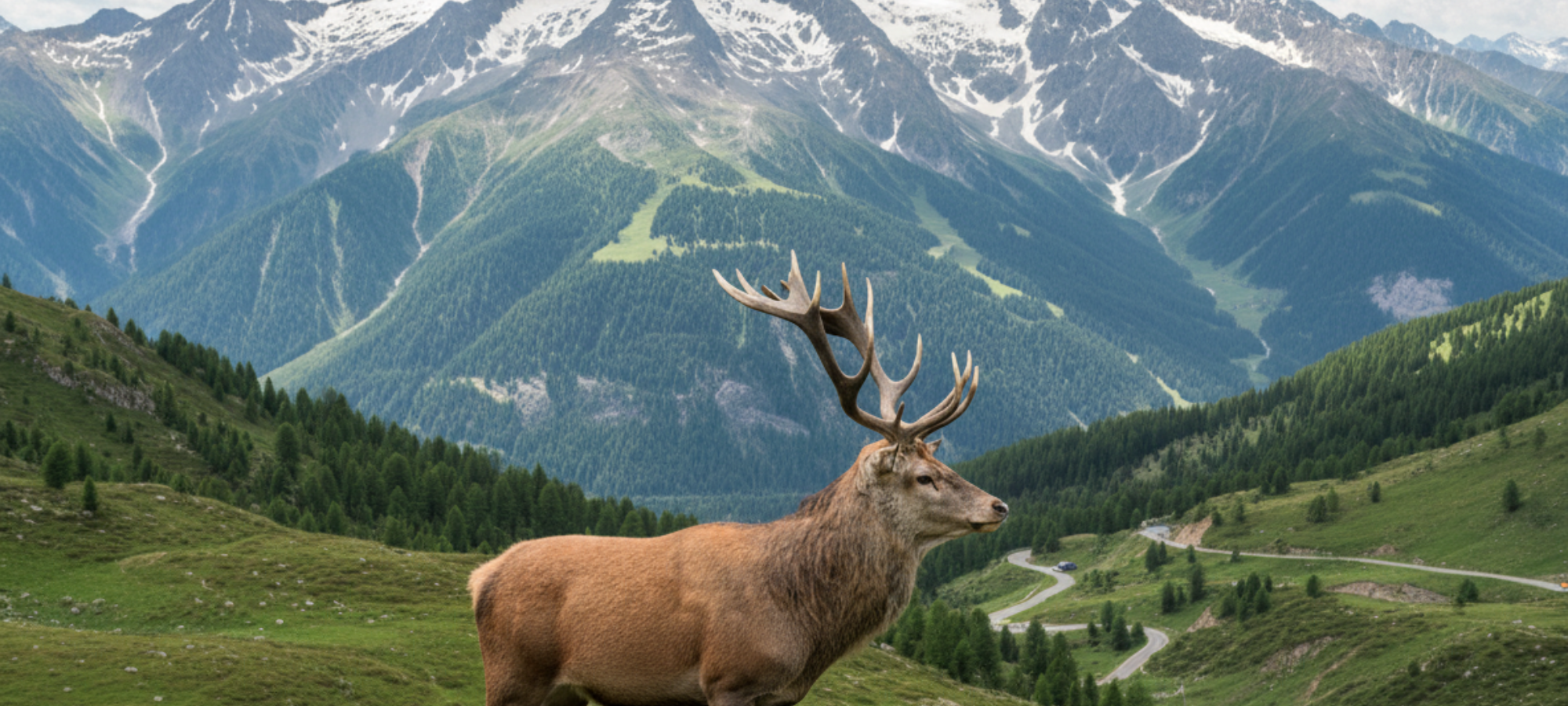 Firefly Gemini Flash foto di un cervo con le corna nel parco dello stelvio 841742