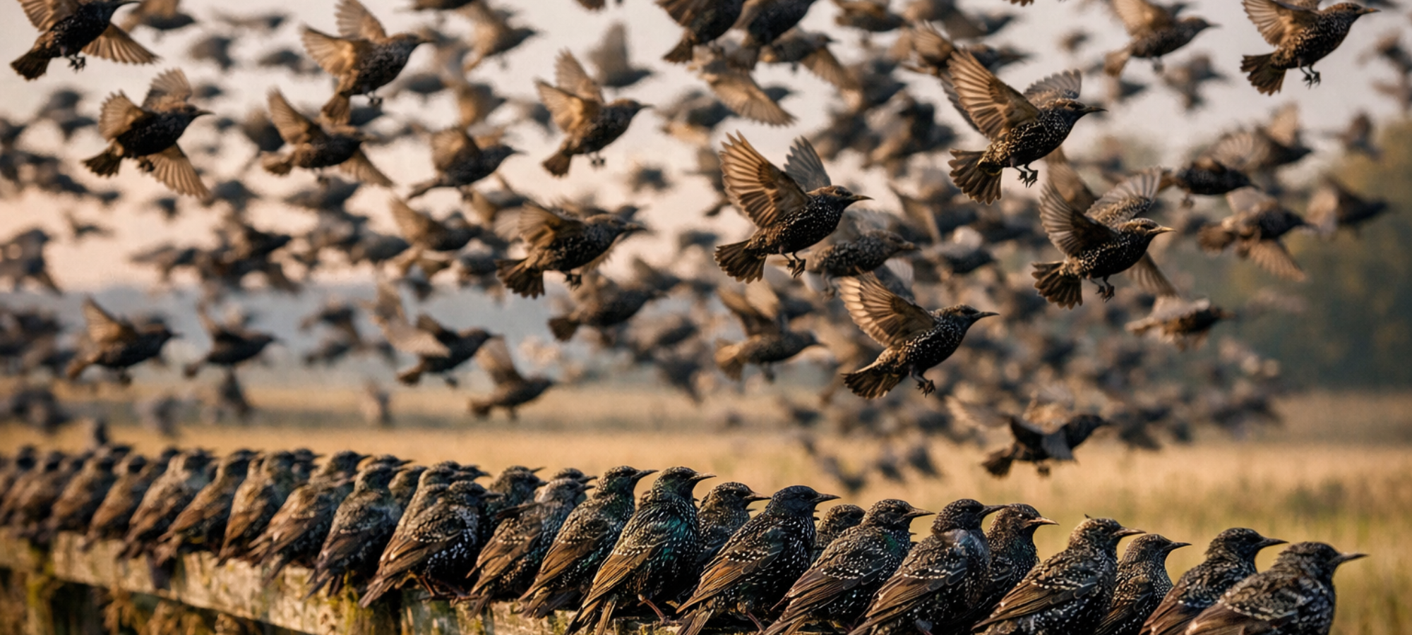 Firefly gpt image foto di storni 195507