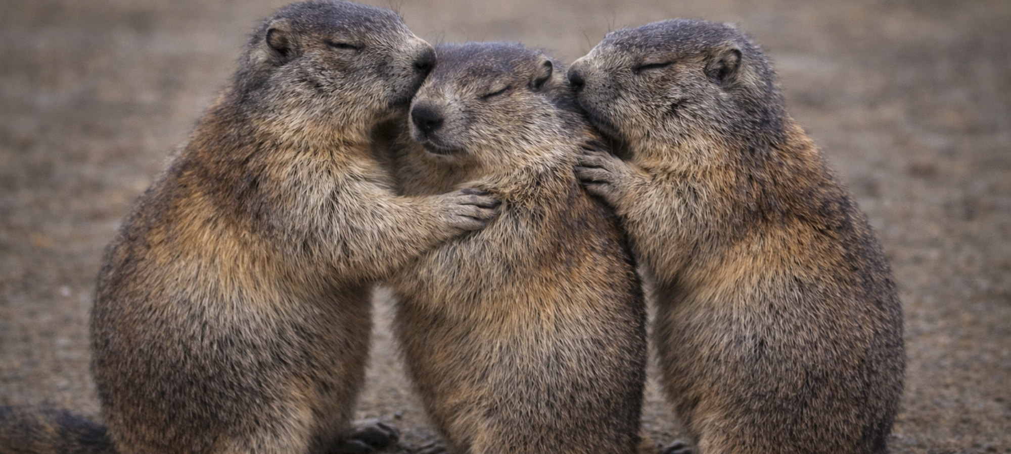 Firefly gpt image sostituisci le nutrie con le marmotte ed allontanale un pochino 51457