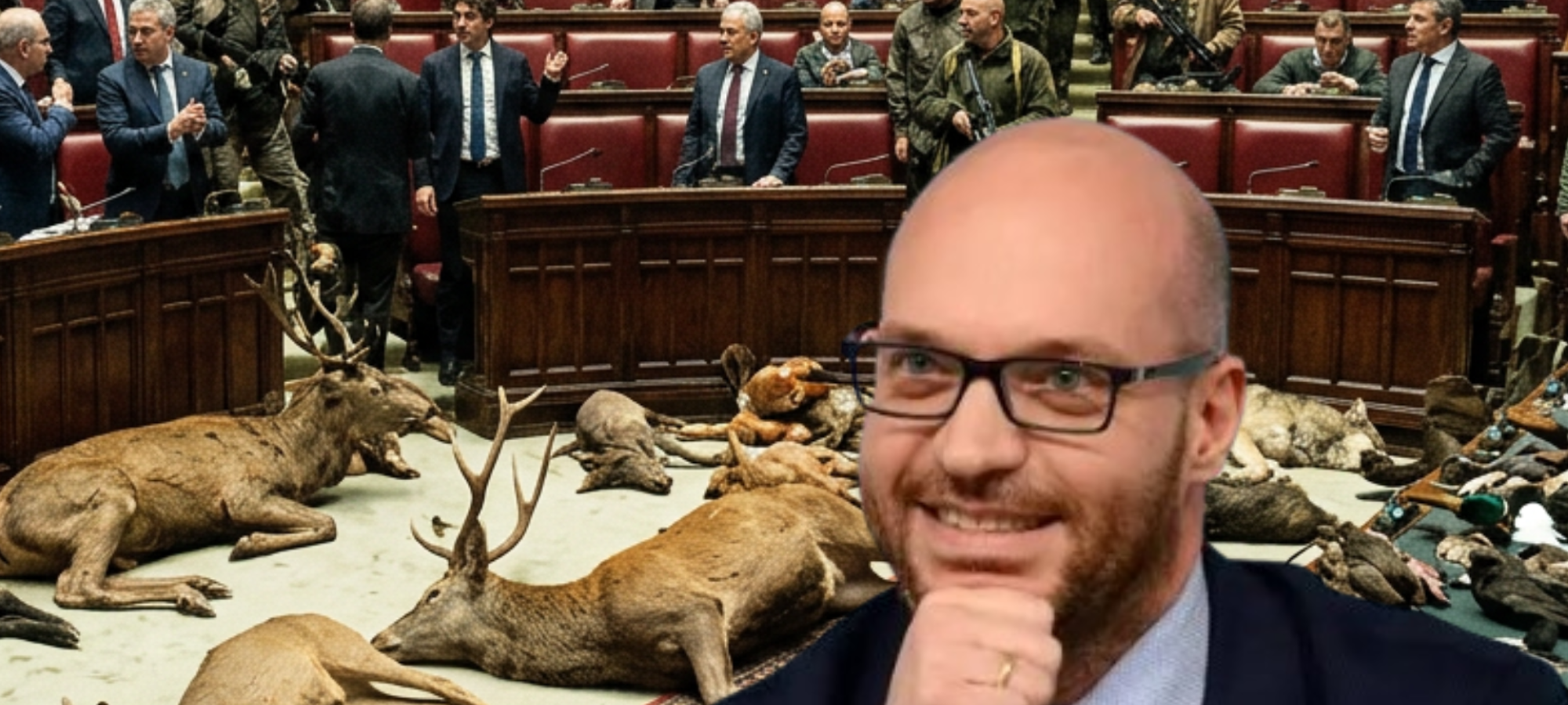 Presidente Fontana alla Camera e fauna uccisa per Pdl sparatutto