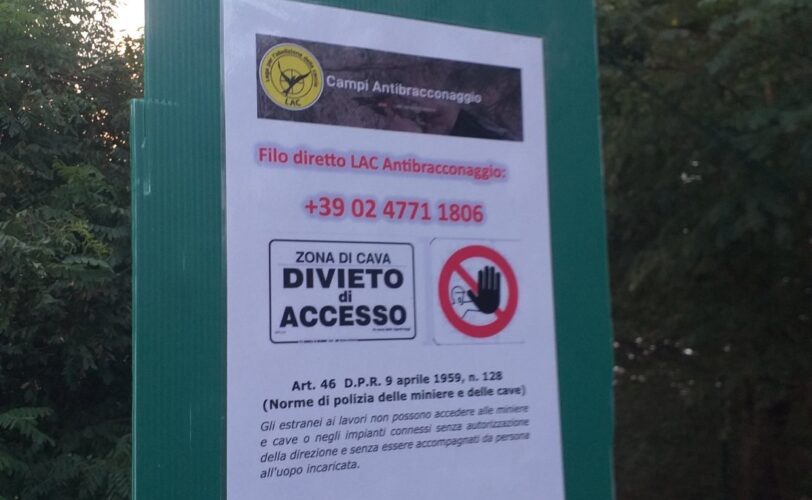 Cave Cavagnera recupero e antibracconaggio LAC LAC Lega Abolizione Caccia