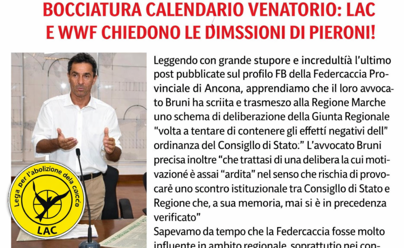 Firefly gpt image BOCCIATURA CALENDARIO VENATORIO LAC E WWF CHIEDONO LE DIMISSIONI DI PIERONI Leggen 9335561