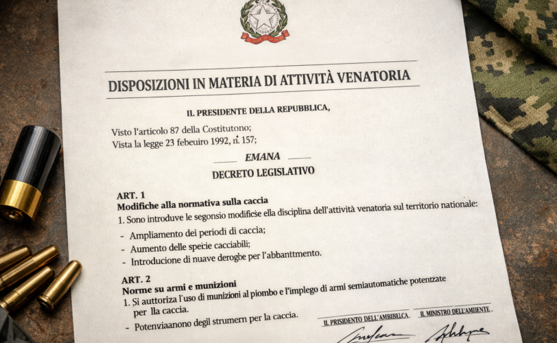 Firefly gpt image foto decreto legislativo caccia 195507