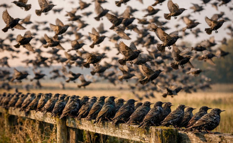 Firefly gpt image foto di storni 195507