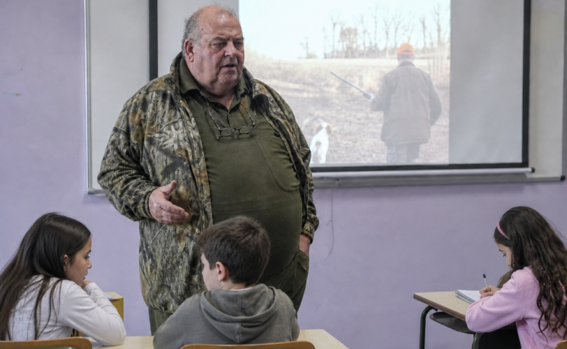 Cacciatore a scuola